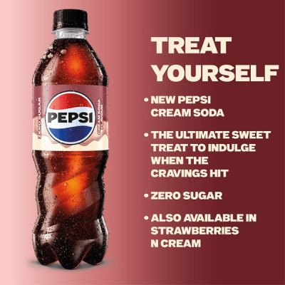 Pepsi Cola Cream Soda Flavour Bottle PMP 500ml (12 x 500ml)