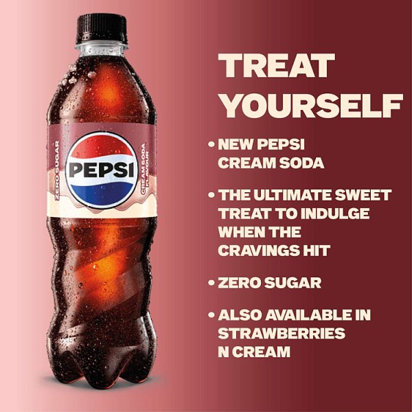Pepsi Cola Cream Soda Flavour Bottle PMP 500ml (12 x 500ml)