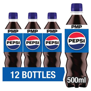 Pepsi Cola 500ml PMP Bottle  (12 x 500ml)