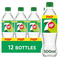 7UP Regular Lemon & Lime Bottle PMP 500ml  (12 x 500ml)