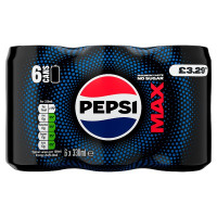 Pepsi Max PMP 330ml Cans x 6 (4 x 6x330ml)
