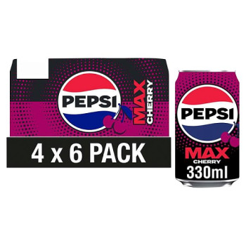 Pepsi Max Cherry 6 x 330ml (4 x 6x330ml) Pepsi Max Cherry 6 x 330ml (4 x 6x330ml)