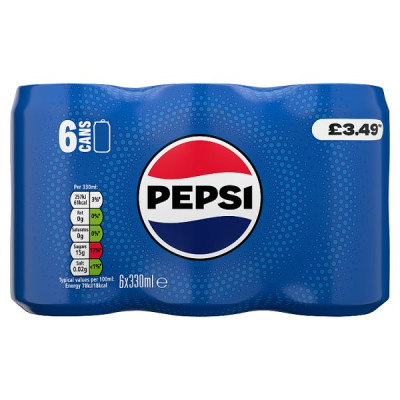 Pepsi Cola Cans 6 x 330ml (4 x 6x330ml) Pepsi Cola Cans 6 x 330ml (4 x 6x330ml)