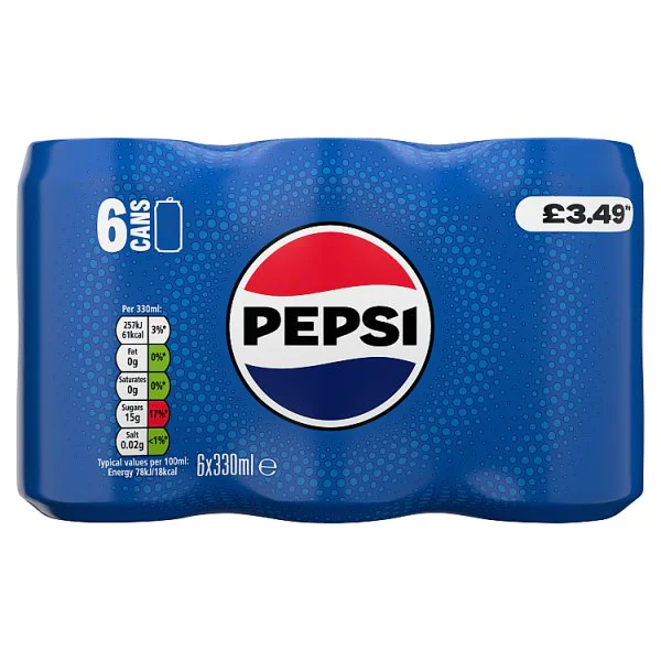 Pepsi Cola Cans 6 x 330ml  (4 x 6x330ml)