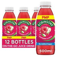Robinsons Ready To Drink Raspberry & Apple  Drink Bottle PMP 500ml (12 x 500ml)