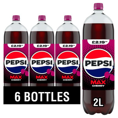 Pepsi Max Cherry Bottle PMP 2L (6 x 2ltr)
