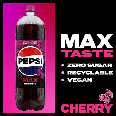 Pepsi Max Cherry Bottle PMP 2L (6 x 2ltr)