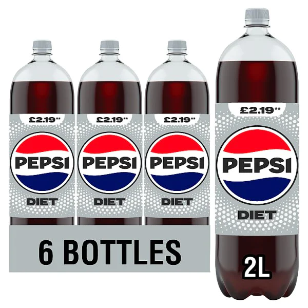 Pepsi Diet Bottle PMP 2L   (6 x 2ltr)