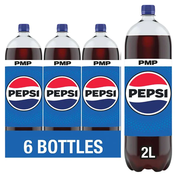 Pepsi Cola PMP Bottle 2L  (6 x 2ltr)