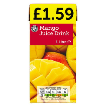 Euro Shopper Mango Juice Drink 1 Litre (12 x 1ltr)