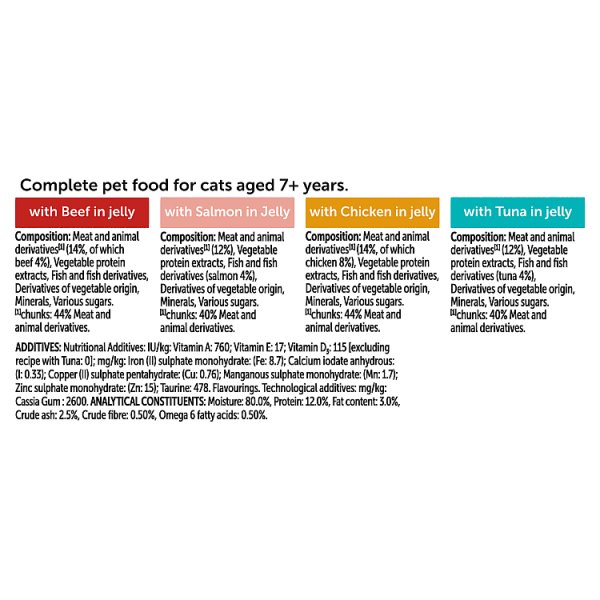 FELIX As Good As it Looks Senior 7+ Mixed Wet Cat Food 12x85g PMP (4 x 12x85g)