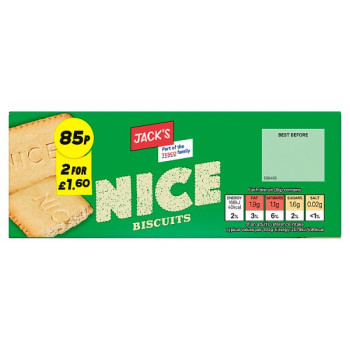 Jack's Nice Biscuits 200g (12 x 200g)