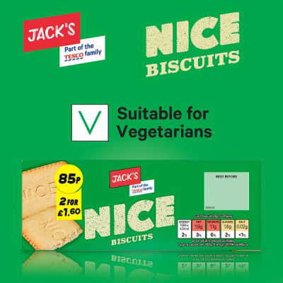 Jack's Nice Biscuits 200g (12 x 200g)
