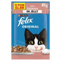 FELIX Original Salmon Wet Cat Food 85g PMP (26 x 85g)