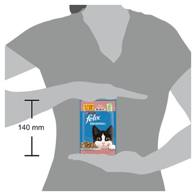FELIX Original Salmon Wet Cat Food 85g PMP (26 x 85g)
