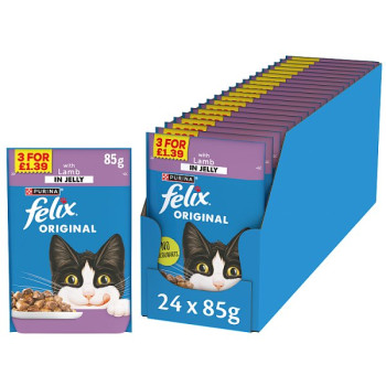 Felix Original Lamb in Jelly Wet Cat Food 85g PMP (26 x 85g) Felix Original Lamb in Jelly Wet Cat Food 85g PMP (26 x 85g)