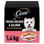 Cesar Adult Dry Dog Food with Fresh Chicken, Salmon & Vegetables 1.4kg (5 x 1.4kg)