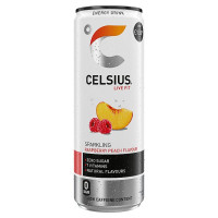 Celsius Energy Drink, Sparkling Raspberry Peach 355ml (12 x 355ml)