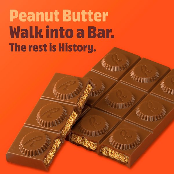 Reese's Peanut Butter and Milk Chocolate Flavour Bar 90g (16 x 90g) Reese's Peanut Butter and Milk Chocolate Flavour Bar 90g (16 x 90g)