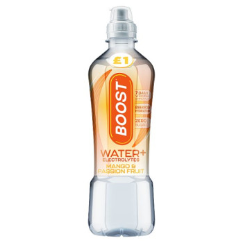 Boost Water+ Electrolytes Mango & Passion Fruit 500ml (12 x 500ml)