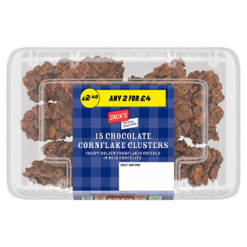 Jack's 15 Chocolate Cornflake Clusters (4 x 150g)