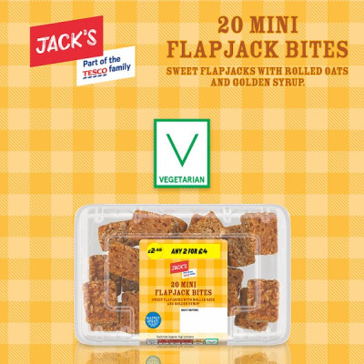 Jack's 20 Mini Flapjack Bites (4 x 280g) Jack's 20 Mini Flapjack Bites (4 x 280g)