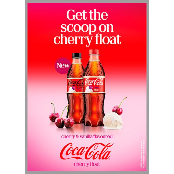 Coca-Cola Cherry Float 12 x 500ml Bottles (12 x 500ml) Coca-Cola Cherry Float 12 x 500ml Bottles (12 x 500ml)