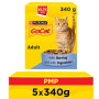 GO-CAT Herring with Vegetables Dry Cat Food 340g PMP (6 x 340g)