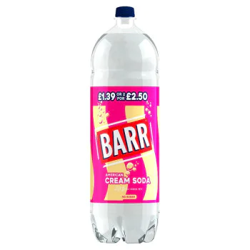 Barr American Cream Soda 2 Litre (6 x 2ltr)
