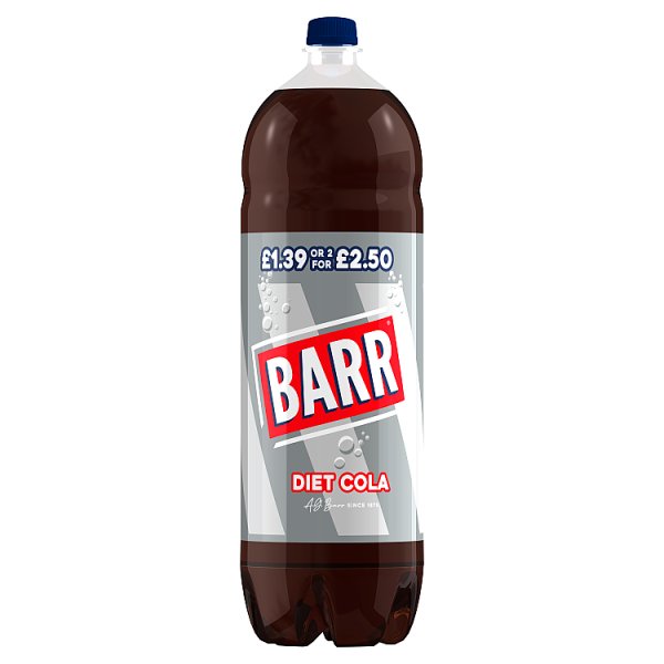 Barr Diet Cola 2 Litre (6 x 2ltr)