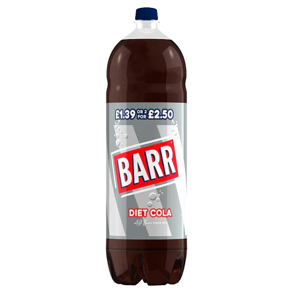 Barr Diet Cola 2 Litre (6 x 2ltr)