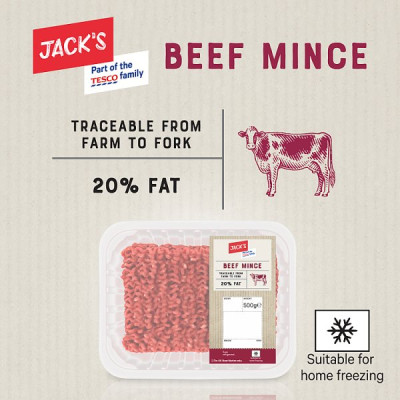 Jack's Beef Mince 500g (1 x 500g) Jack's Beef Mince 500g (1 x 500g)