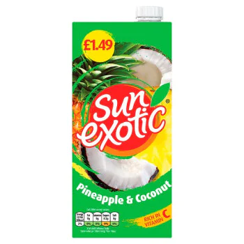 Sun Exotic Pineapple & Coconut 1 litre (12 x 1ltr) Sun Exotic Pineapple & Coconut 1 litre (12 x 1ltr)