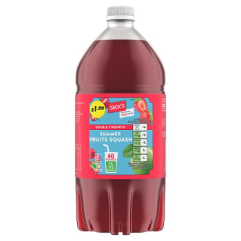 Jack's Summer Fruits Squash 1.5 Litre (8 x 1.5L)