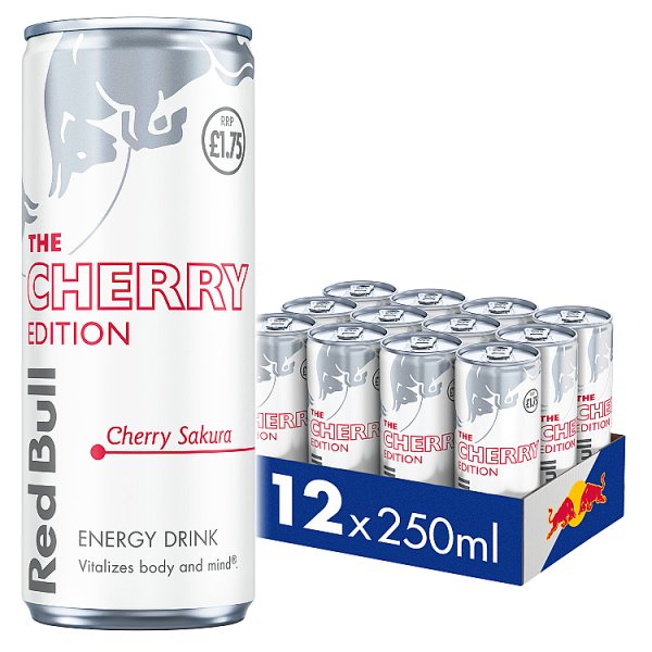 Red Bull Spring Edition Cherry Sakura Energy Drink 250ml (12 x 250ml)
