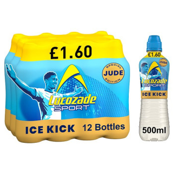 Lucozade Sport Drink Ice Kick Jude Bellingham Edition 500ml (12 x 500ml)