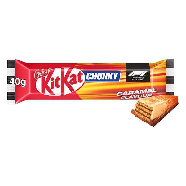 KitKat F1 Chunky Caramel Flavour Milk Chocolate Bar 40g (24 x 40g)