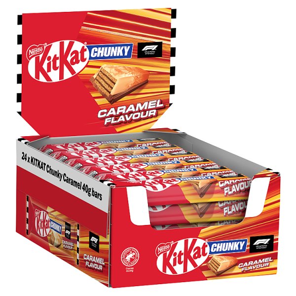 KitKat F1 Chunky Caramel Flavour Milk Chocolate Bar 40g (24 x 40g)