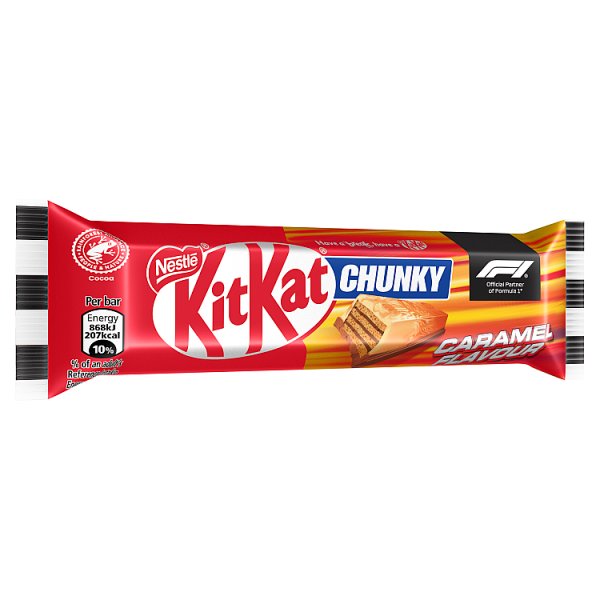 KitKat F1 Chunky Caramel Flavour Milk Chocolate Bar 40g (24 x 40g)