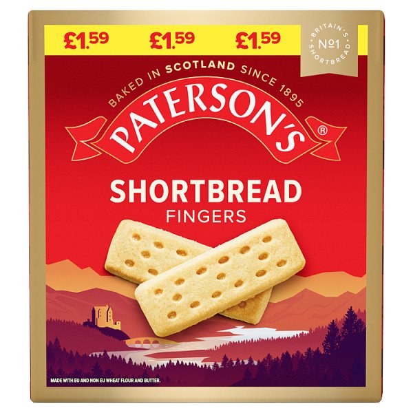 Paterson's Shortbread Fingers 300g (2 x 150g) (14 x 300g)