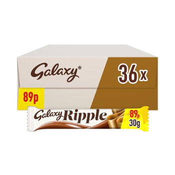Galaxy Ripple Milk Chocolate Bar 30g (36 x 30g)
