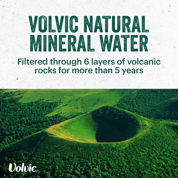 Volvic Natural Bottled Mineral Still Water 75cl (12 x 75cl)