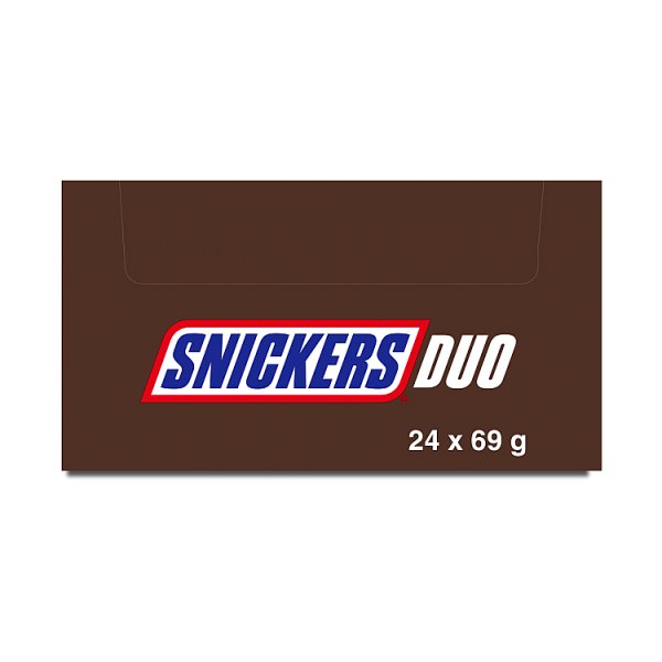 Snickers Duo Peanut & Caramel Chocolate Bar 69g (24 x 69g)