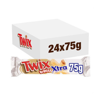 Twix Xtra White Chocolate Bar 75g (24 x 75g)