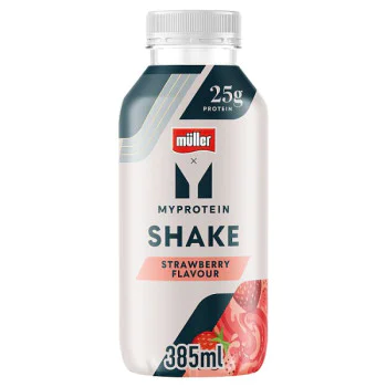 Muller Myprotein Strawberry High Protein Shake (8 x 355ml) Muller Myprotein Strawberry High Protein Shake (8 x 355ml)