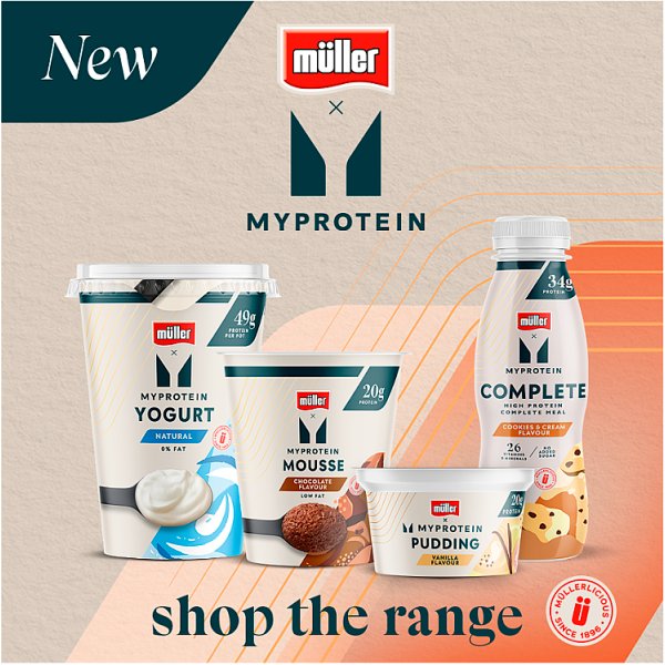 Muller Myprotein Strawberry High Protein Shake (8 x 355ml)
