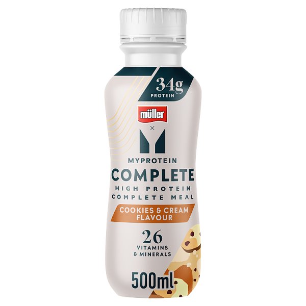 Muller MyProtein Cookies & Cream High Protein Complete Meal Shake (6 x 500ml)