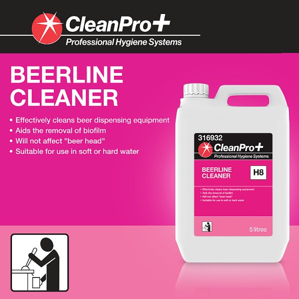 CleanPro+ Beerline Cleaner 5 litres (2 x 5l) CleanPro+ Beerline Cleaner 5 litres (2 x 5l)