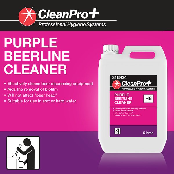 CleanPro+ Purple Beerline Cleaner 5 litres (1 x 5L)