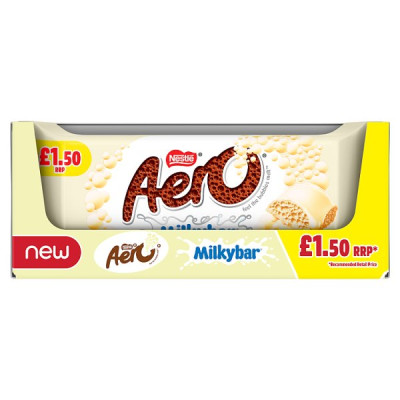 AERO® Milkybar® White Chocolate Sharing Bar 90g (15 x 90g)